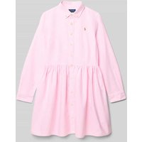 Polo Ralph Lauren Teens Hemdblusenkleid mit Label-Stitching und Button-Down-Kragen in Rosa, Größe 128 Polo Ralph Lauren Teens Hemdblusenkleid mit Label-Stitching und Button-Down-Kragen in Rosa, Größe 128 von Polo Ralph Lauren Teens
