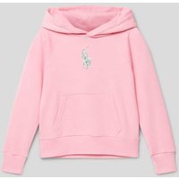 Polo Ralph Lauren Teens Hoodie mit Label-Stitching in Rosa, Größe 140 von Polo Ralph Lauren Teens