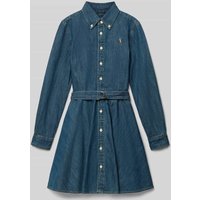 Polo Ralph Lauren Teens Jeanskleid mit Knopfleiste in Jeansblau, Größe 176 von Polo Ralph Lauren Teens