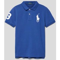 Polo Ralph Lauren Teens Poloshirt mit Logo-Stitching in Blau, Größe 176 von Polo Ralph Lauren Teens