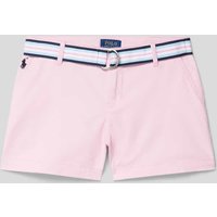 Polo Ralph Lauren Teens Regular Fit Shorts mit Gürtel in Hellrosa, Größe 152 von Polo Ralph Lauren Teens