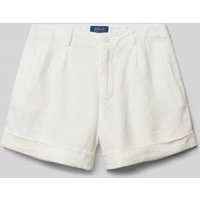 Polo Ralph Lauren Teens Shorts aus Leinen mit Eingrifftaschen in Offwhite, Größe 122 von Polo Ralph Lauren Teens