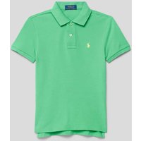 Polo Ralph Lauren Teens Slim Fit Poloshirt mit Logo-Stitching in Gruen, Größe 164 von Polo Ralph Lauren Teens