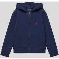 Polo Ralph Lauren Teens Sweatjacke mit Kapuze und Label-Stitching in Marine, Größe 140 von Polo Ralph Lauren Teens