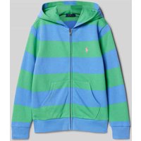 Polo Ralph Lauren Teens Sweatjacke mit Label-Stitching in Gruen, Größe L von Polo Ralph Lauren Teens