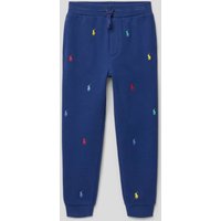 Polo Ralph Lauren Teens Sweatpants mit Logo-Stitching Modell 'ATHLETIC' in Marine, Größe L von Polo Ralph Lauren Teens