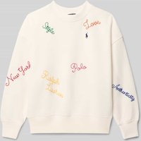 Polo Ralph Lauren Teens Sweatshirt mit Rundhalsausschnitt in Weiss, Größe XL Polo Ralph Lauren Teens Sweatshirt mit Rundhalsausschnitt in Weiss, Größe XL von Polo Ralph Lauren Teens