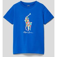 Polo Ralph Lauren Teens T-Shirt mit Logo-Print in Royal, Größe 164 von Polo Ralph Lauren Teens