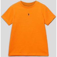 Polo Ralph Lauren Teens T-Shirt mit Logo-Stitching in Orange, Größe 164 von Polo Ralph Lauren Teens