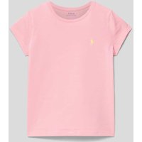 Polo Ralph Lauren Teens T-Shirt mit Logo-Stitching in Pink, Größe 140 von Polo Ralph Lauren Teens