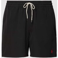 Polo Ralph Lauren Underwear Badehose mit Logo-Stitching Modell 'TRAVELER' in Black, Größe M von Polo Ralph Lauren Underwear