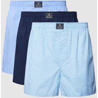 Polo Ralph Lauren Underwear Boxershorts mit Allover-Muster im 3er-Pack in Blau, Größe L von Polo Ralph Lauren Underwear