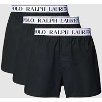 Polo Ralph Lauren Underwear Boxershorts mit Logo-Muster im 3er-Pack in Black, Größe L von Polo Ralph Lauren Underwear