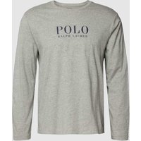 Polo Ralph Lauren Underwear Longsleeve mit Label-Print Modell 'LIQUID' in Mittelgrau Melange, Größe S von Polo Ralph Lauren Underwear