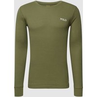 Polo Ralph Lauren Underwear Longsleeve mit Label-Stitching Modell 'Cuffed' in Oliv, Größe M von Polo Ralph Lauren Underwear