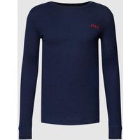 Polo Ralph Lauren Underwear Longsleeve mit Strukturmuster Modell 'WAFFLE' in Marine, Größe M von Polo Ralph Lauren Underwear