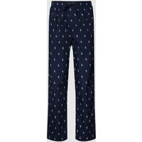 Polo Ralph Lauren Underwear Pyjama-Hose mit Allover-Logo Modell 'WOVEN' in Marine, Größe L von Polo Ralph Lauren Underwear