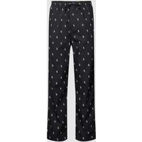 Polo Ralph Lauren Underwear Pyjama-Hose mit Allover-Logo Modell 'WOVEN' in Black, Größe XL von Polo Ralph Lauren Underwear