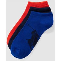 Polo Ralph Lauren Underwear Sneakersocken mit Label-Print im 3er-Pack in Rot, Größe 40/46 von Polo Ralph Lauren Underwear