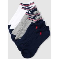 Polo Ralph Lauren Underwear Sneakersocken mit Logo-Stitching im 6er-Pack in Mittelgrau Melange, Größe 40/46 von Polo Ralph Lauren Underwear