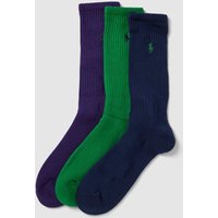 Polo Ralph Lauren Underwear Socken mit Label-Print im 3er-Pack in Purple, Größe 40/46 von Polo Ralph Lauren Underwear