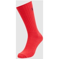 Polo Ralph Lauren Underwear Socken mit Label-Stitching Modell 'CREW SOCK' in Rot, Größe One Size von Polo Ralph Lauren Underwear