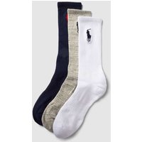 Polo Ralph Lauren Underwear Socken mit Label-Stitching im 3er-Pack Modell 'BIG PONY' in Dunkelblau, Größe 40/46 von Polo Ralph Lauren Underwear