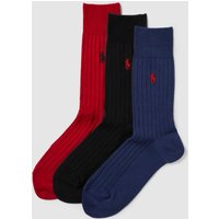 Polo Ralph Lauren Underwear Socken mit Label-Stitching im 3er-Pack in Rot, Größe 43/46 von Polo Ralph Lauren Underwear