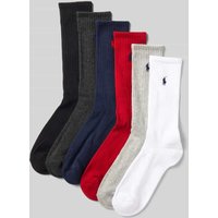 Polo Ralph Lauren Underwear Socken mit Logo-Detail im 6er-Pack in Rot, Größe 40/46 von Polo Ralph Lauren Underwear