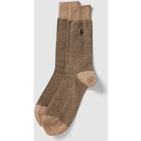 Polo Ralph Lauren Underwear Socken mit grafischem Muster im 2er-Pack in Camel, Größe 40/46 von Polo Ralph Lauren Underwear