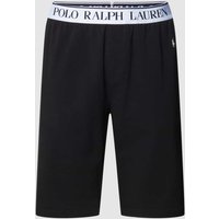 Polo Ralph Lauren Underwear Sweatshorts mit elastischem Logo-Bund Modell 'FLEECE' in Black, Größe S von Polo Ralph Lauren Underwear