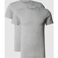 Polo Ralph Lauren Underwear T-Shirt mit Logo-Stitching im 2er-Pack in Hellgrau Melange, Größe XL von Polo Ralph Lauren Underwear