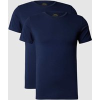 Polo Ralph Lauren Underwear T-Shirt mit Logo-Stitching im 2er-Pack in Marine, Größe L von Polo Ralph Lauren Underwear