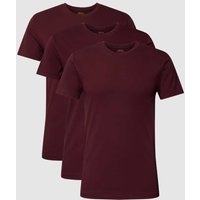 Polo Ralph Lauren Underwear T-Shirt mit Logo-Stitching im 3er-Pack in Bordeaux, Größe L von Polo Ralph Lauren Underwear