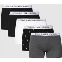 Polo Ralph Lauren Underwear Trunks mit Label-Details im 5er-Pack in Dunkelgrau Melange, Größe XXL von Polo Ralph Lauren Underwear