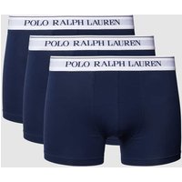 Polo Ralph Lauren Underwear Trunks mit Label-Print im 3er-Pack in Dunkelblau, Größe S von Polo Ralph Lauren Underwear