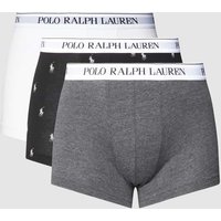 Polo Ralph Lauren Underwear Trunks mit Logo-Bund 3er-Pack Modell 'CLASSIC' in Dunkelgrau Melange, Größe M von Polo Ralph Lauren Underwear