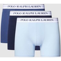 Polo Ralph Lauren Underwear Trunks mit elastischem Logo-Bund im 3er-Pack in Blau, Größe L von Polo Ralph Lauren Underwear