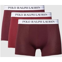 Polo Ralph Lauren Underwear Trunks mit elastischem Logo-Bund im 3er-Pack in Bordeaux, Größe XL von Polo Ralph Lauren Underwear