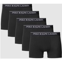 Polo Ralph Lauren Underwear Trunks mit elastischem Logo-Bund im 5er-Pack in Black, Größe S von Polo Ralph Lauren Underwear