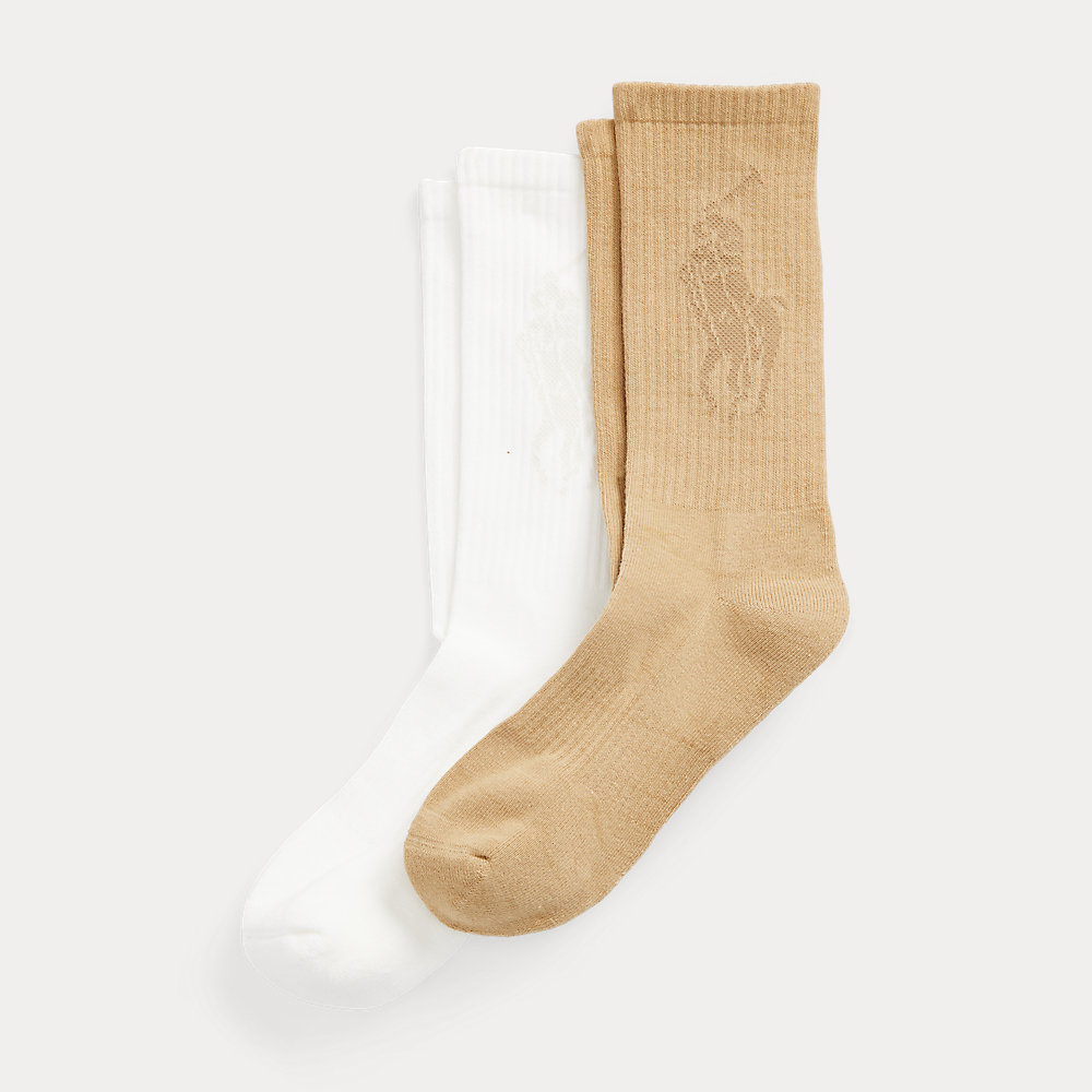 2er-Pack Crew-Socken mit Logo von Polo Ralph Lauren