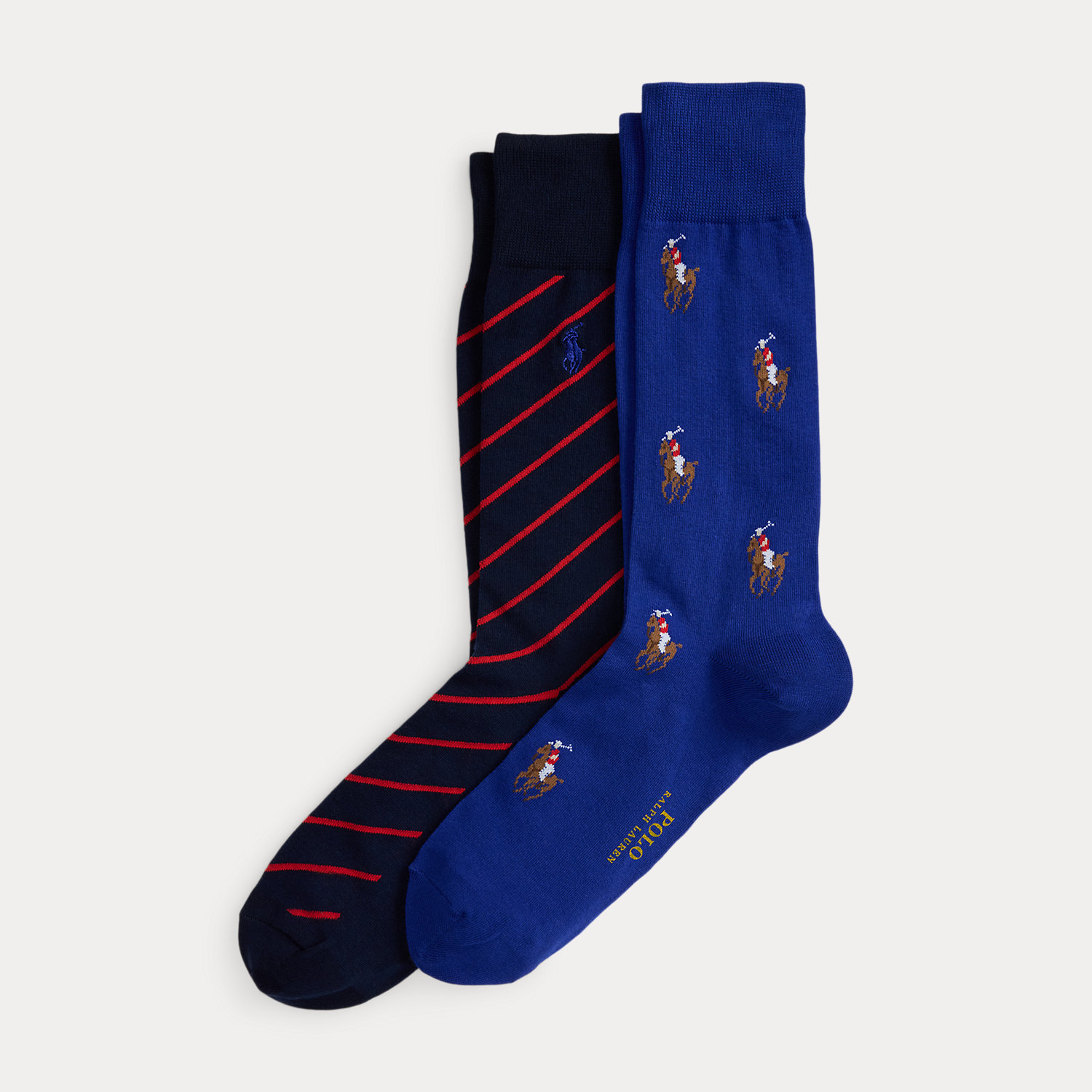 2er-Pack Socken mit Pony und Streifen von Polo Ralph Lauren