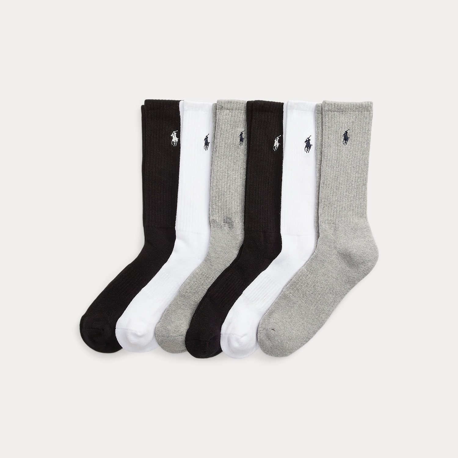 6er-Pack Crew-Socken mit Baumwolle von Polo Ralph Lauren
