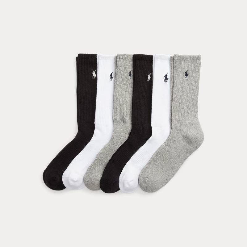 6er-Pack Crew-Socken mit Baumwolle von Polo Ralph Lauren