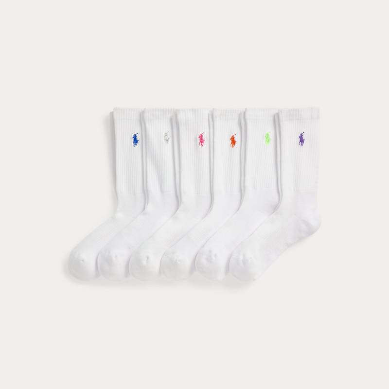 6er-Pack Crew-Socken mit gesticktem Pony von Polo Ralph Lauren