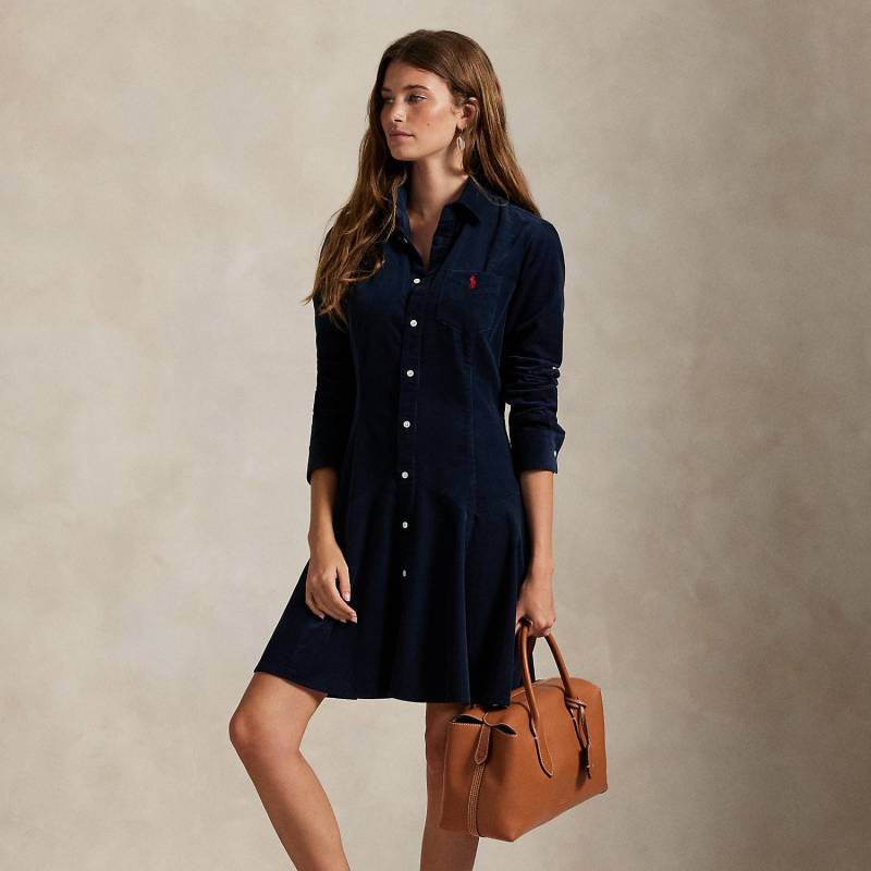 A-Linien-Hemdkleid aus Baumwollkordsamt von Polo Ralph Lauren