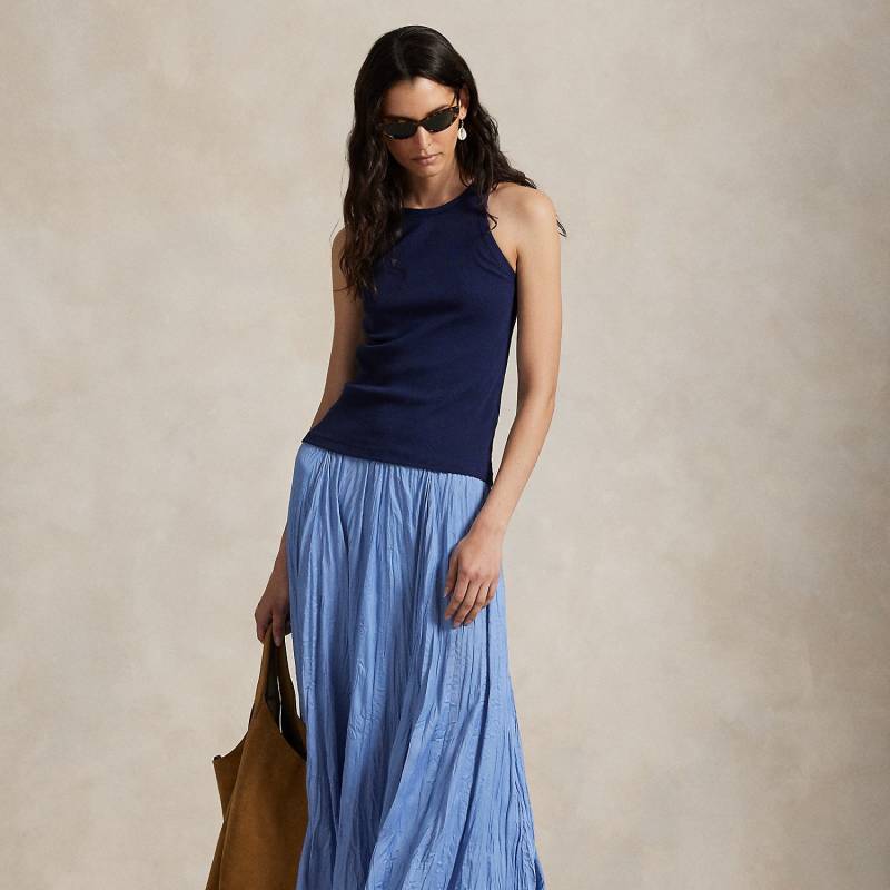 A-Linien-Satinrock in Knitteroptik von Polo Ralph Lauren