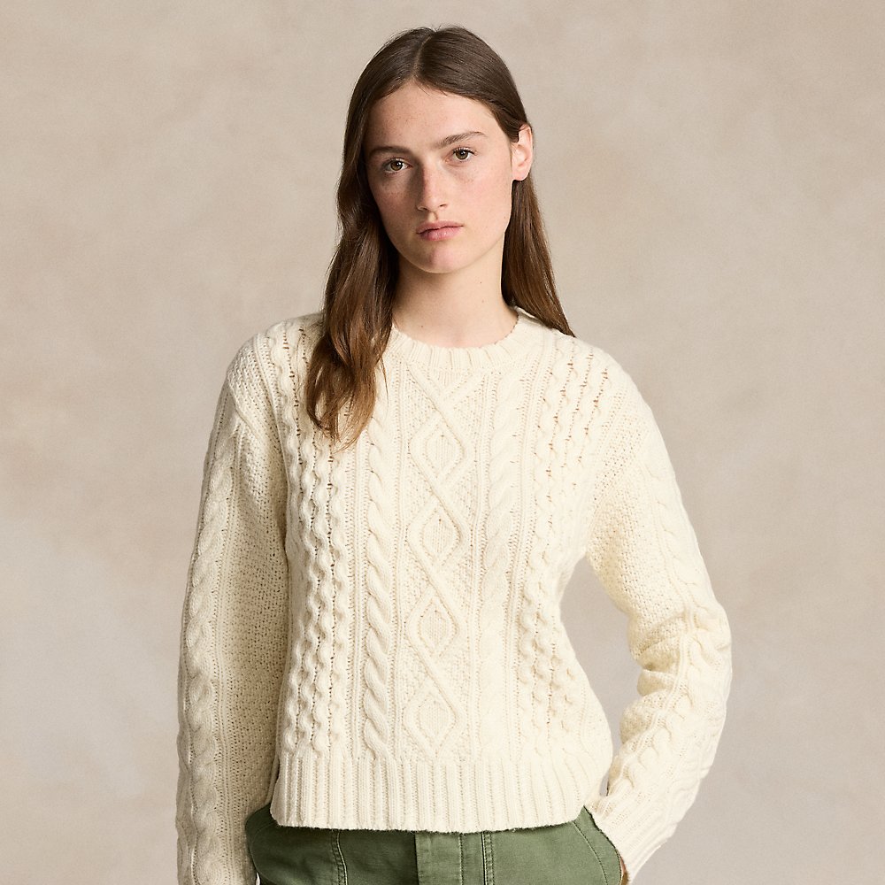 Aran-Strickpullover aus Wollmischung von Polo Ralph Lauren