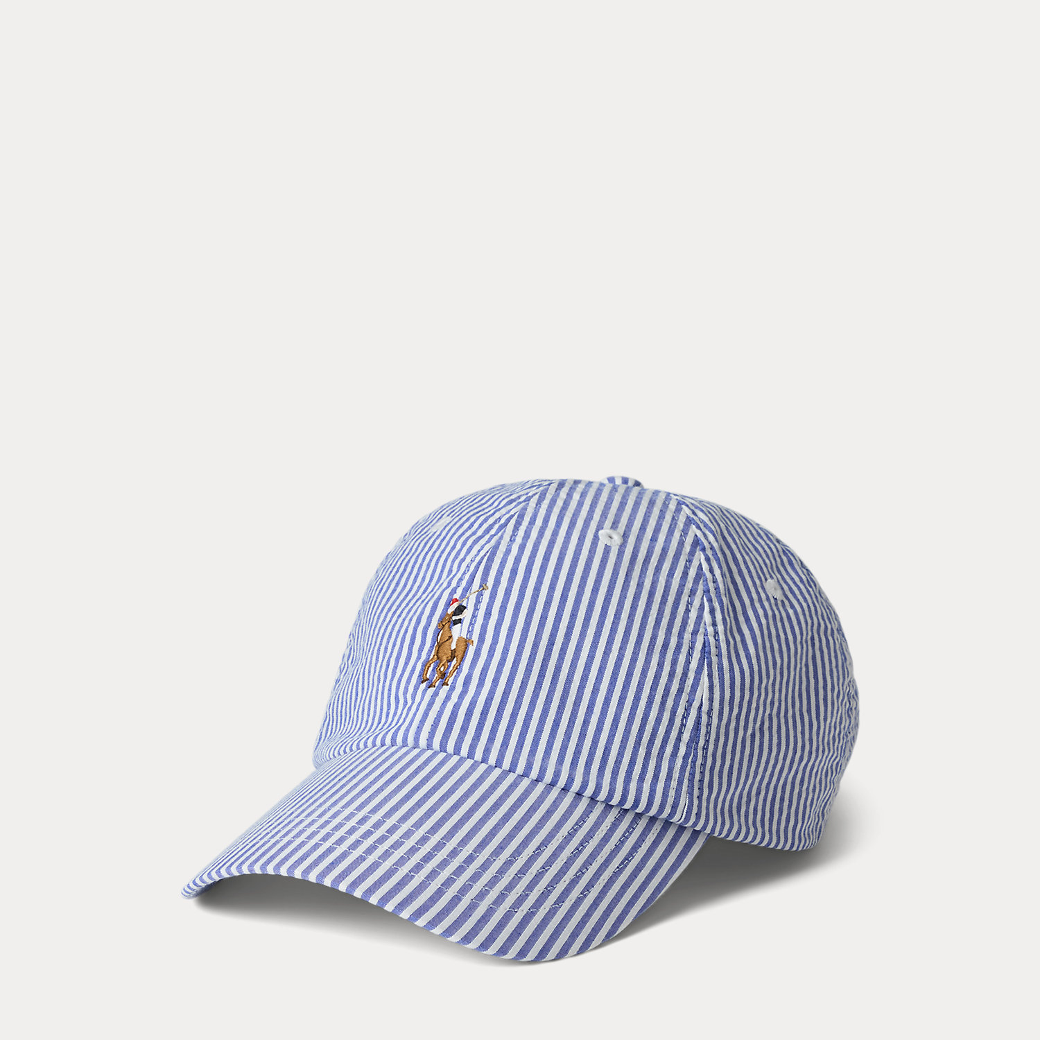 Baseballkappe aus Seersucker von Polo Ralph Lauren