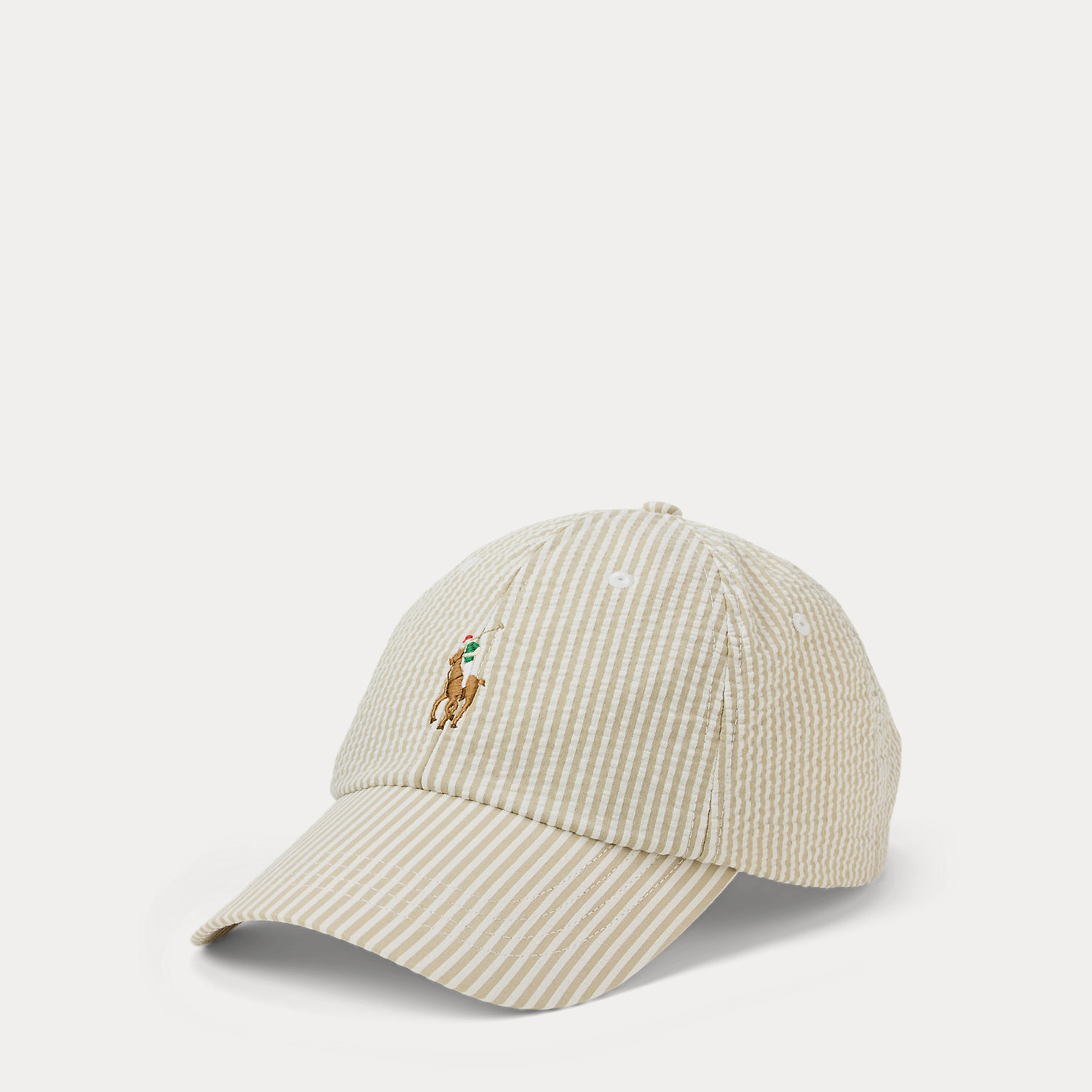 Baseballkappe aus Seersucker von Polo Ralph Lauren